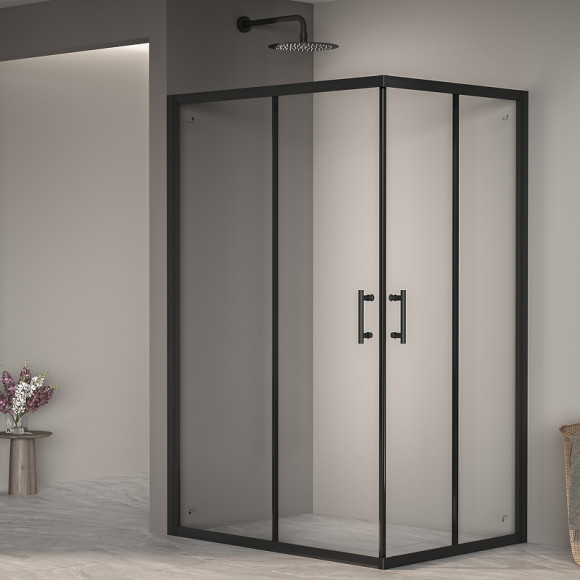 Душевой уголок RGW Passage PA-146B 120x80 020814682-14 профиль Черный стекло прозрачное Душевой уголок RGW Passage PA-146B 120x80 020814682-14 профиль Черный стекло прозрачное