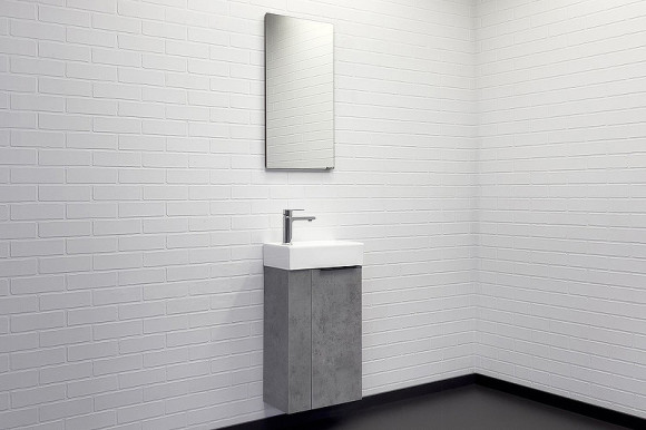 Тумба с раковиной Comforty Асти 40 00-00013669 подвесная Бетон светлый Тумба с раковиной Comforty Асти 40 00-00013669 подвесная Бетон светлый