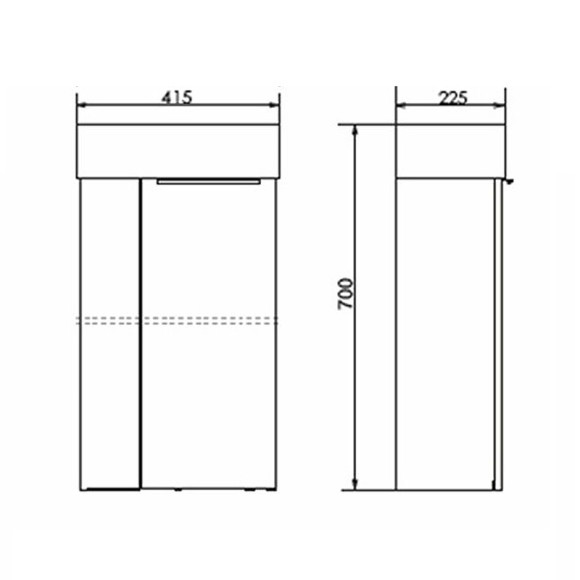 Тумба с раковиной Comforty Асти 40 00-00013669 подвесная Бетон светлый Тумба с раковиной Comforty Асти 40 00-00013669 подвесная Бетон светлый