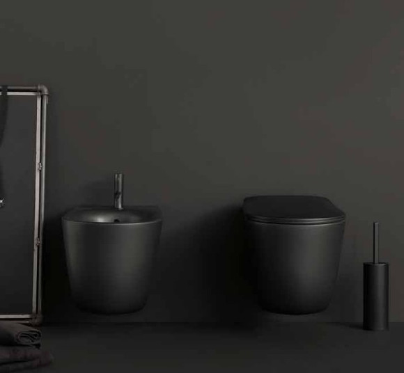 Биде Kerasan Nolita 532531*1 подвесное Черное матовое