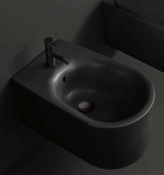 Биде Kerasan Nolita 532531*1 подвесное Черное матовое