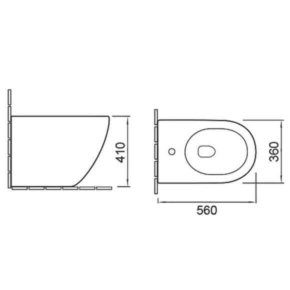 Биде SantiLine SL-5051 Белое Биде SantiLine SL-5051 Белое