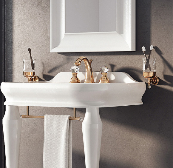 Смеситель для раковины Webert Karenina KA750101065 Бронза Смеситель для раковины Webert Karenina KA750101065 Бронза