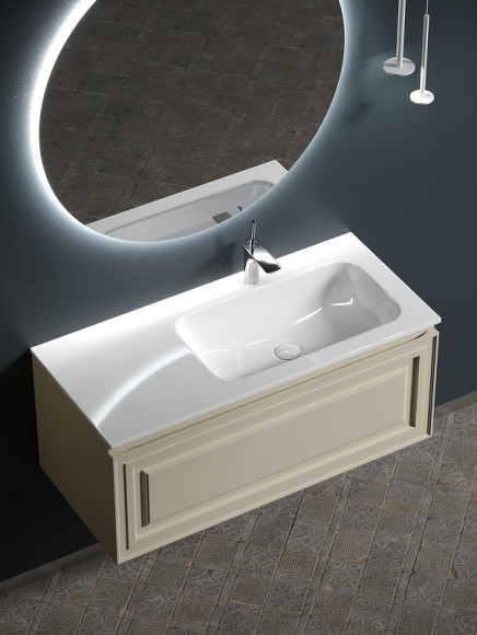 Тумба под раковину Sancos Very 100 R VR100RCE подвесная Beige Soft