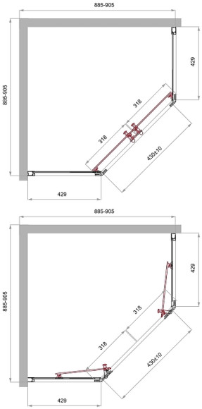 Душевой уголок BelBagno Uno 90х90 UNO-195-P-2-90-C-Cr профиль Хром стекло прозрачное Душевой уголок BelBagno Uno 90х90 UNO-195-P-2-90-C-Cr профиль Хром стекло прозрачное