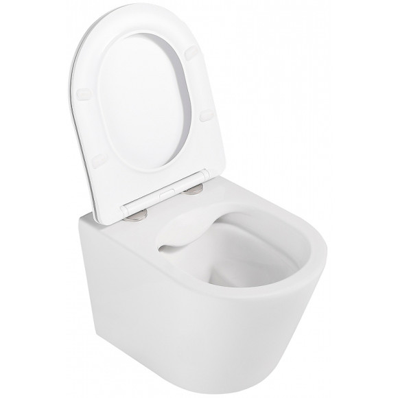 Унитаз Abber Bequem AC1102MW подвесной Белый матовый с сиденьем Микролифт