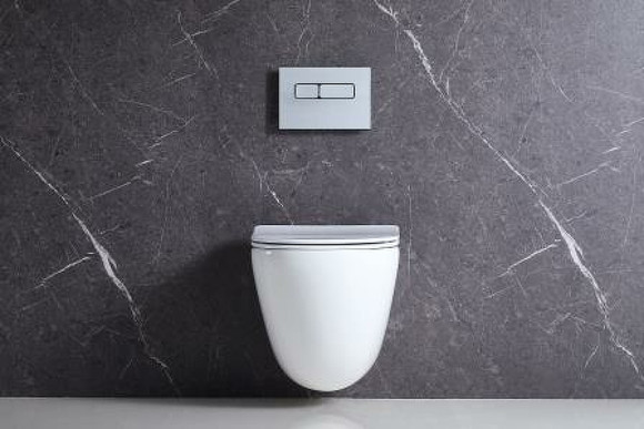 Комплект унитаза с инсталляцией BelBagno Amanda BB051CHR/BB051SC/BB002-80/BB005-PR-CHROME с сиденьем Микролифт и клавишей смыва Хром глянцевый