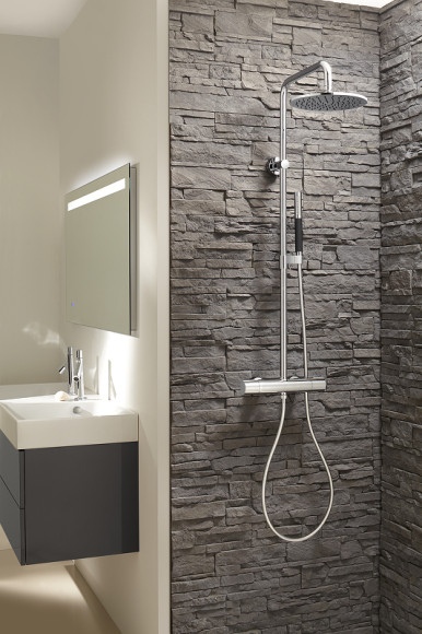 Смеситель для душа Jacob Delafon Toobi E8991-CP с термостатом Хром Смеситель для душа Jacob Delafon Toobi E8991-CP с термостатом Хром