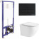 Комплект унитаза WeltWasser Merzbach 043 GL-WT 10000009939 с инсталляцией Berges Novum L5 040215 с сиденьем Микролифт и Черной матовой клавишей смыва Комплект унитаза WeltWasser Merzbach 043 GL-WT 10000009939 с инсталляцией Berges Novum L5 040215 с сиденьем Микролифт и Черной матовой клавишей смыва