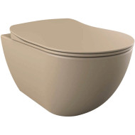 Унитаз биде Creavit Free FE322-00CM00E-0000 подвесной Капучино без сиденья Унитаз биде Creavit Free FE322-00CM00E-0000 подвесной Капучино без сиденья