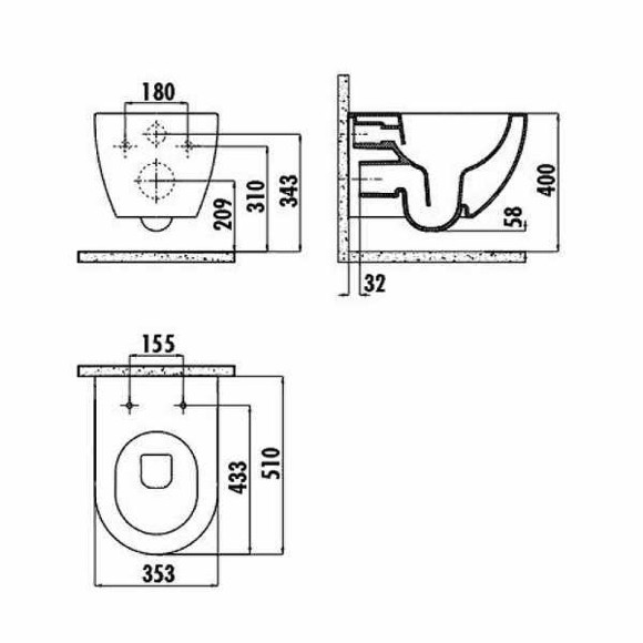 Унитаз биде Creavit Free FE322-00CM00E-0000 подвесной Капучино без сиденья Унитаз биде Creavit Free FE322-00CM00E-0000 подвесной Капучино без сиденья