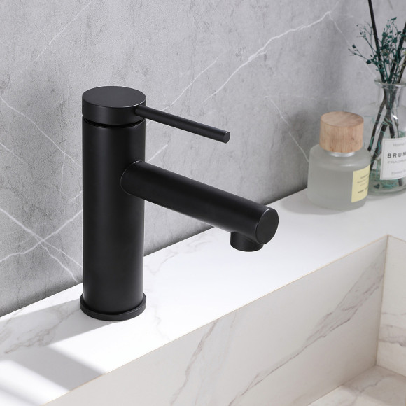 Смеситель для раковины Abber Emotion AF8810B Черный матовый Смеситель для раковины Abber Emotion AF8810B Черный матовый