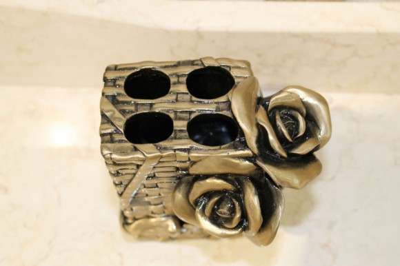 Держатель для зубных щеток Art&Max Rose AM-B-0091B-Do Золото