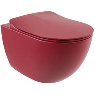 Унитаз Creavit Free FE322-11BR00E-0000 подвесной Берри матовый без сиденья Унитаз Creavit Free FE322-11BR00E-0000 подвесной Берри матовый без сиденья
