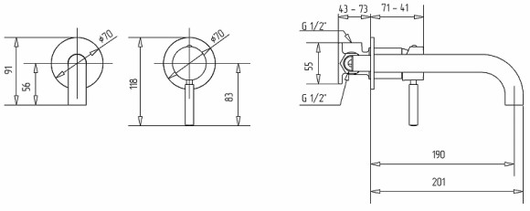 Смеситель для раковины Migliore Fortis 31547 (18667) Хром