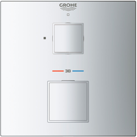 Смеситель для душа Grohe Grohtherm Cube 24153000 с термостатом Хром