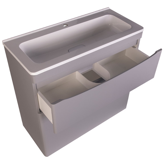 Тумба под раковину Style Line Бергамо 80 СС-00002315 Серая антискрейтч Тумба под раковину Style Line Бергамо 80 СС-00002315 Серая антискрейтч