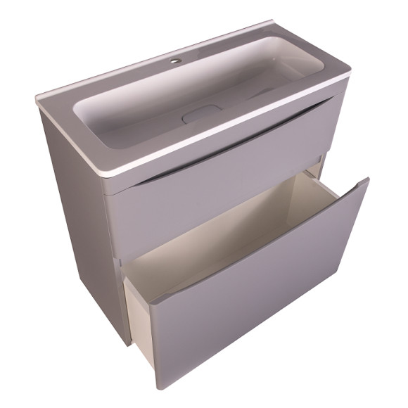 Тумба под раковину Style Line Бергамо 80 СС-00002315 Серая антискрейтч Тумба под раковину Style Line Бергамо 80 СС-00002315 Серая антискрейтч