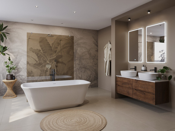 Акриловая ванна BelBagno Due 170x80 BB702-1700-800-K без гидромассажа