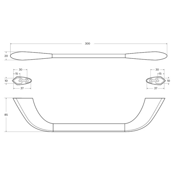 Полотенцедержатель Cezares Liner LINER-TH02-01 Хром