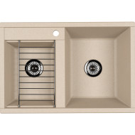 Кухонная мойка Aquaton Делия 78 DBL 1A723132DE290 Шампань
