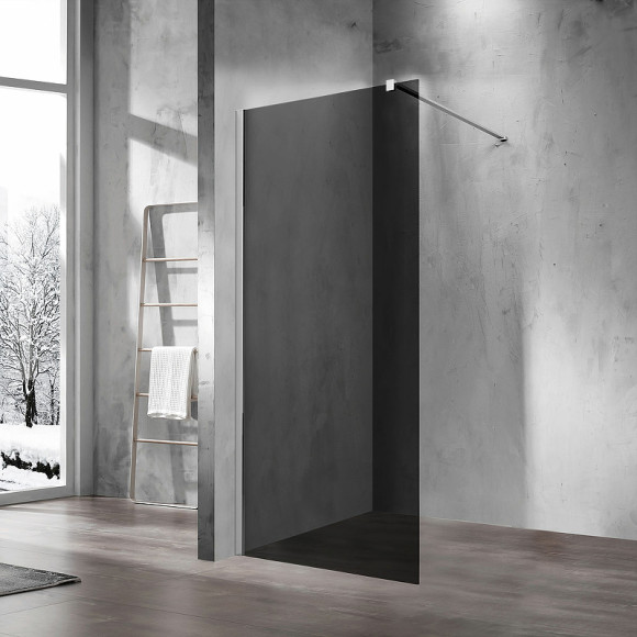 Душевая перегородка Vincea Walk-In 110 VSW-1H110CG профиль Хром стекло тонированное