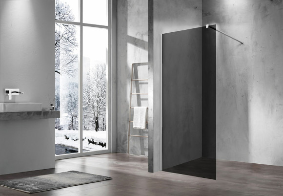 Душевая перегородка Vincea Walk-In 110 VSW-1H110CG профиль Хром стекло тонированное