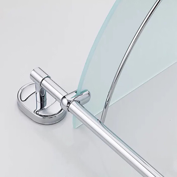 Стеклянная полка Haiba HB1907-2 угловая Хром Стеклянная полка Haiba HB1907-2 угловая Хром