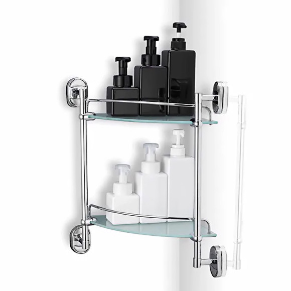 Стеклянная полка Haiba HB1907-2 угловая Хром Стеклянная полка Haiba HB1907-2 угловая Хром