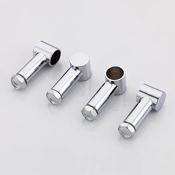 Стеклянная полка Haiba HB1907-2 угловая Хром Стеклянная полка Haiba HB1907-2 угловая Хром