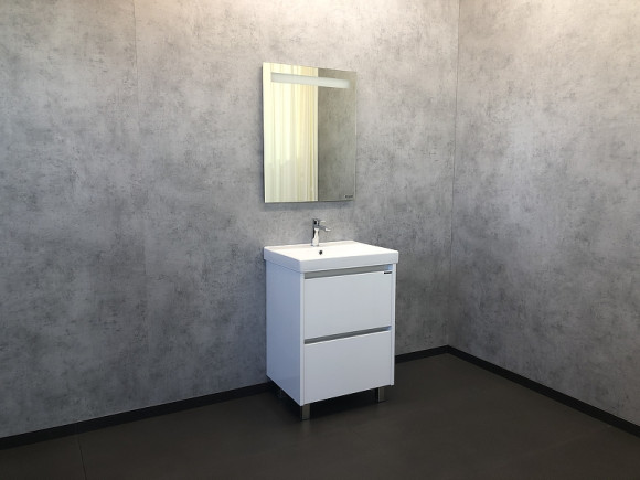 Тумба с раковиной Comforty Дублин 60 00004137134 Белый глянец Тумба с раковиной Comforty Дублин 60 00004137134 Белый глянец