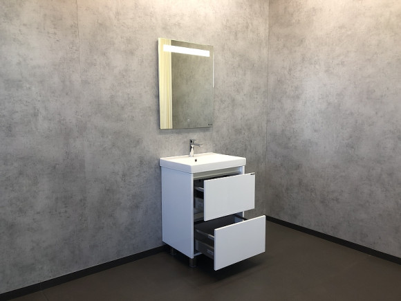 Тумба с раковиной Comforty Дублин 60 00004137134 Белый глянец Тумба с раковиной Comforty Дублин 60 00004137134 Белый глянец