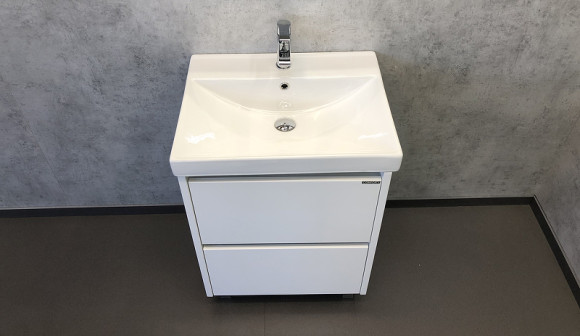 Тумба с раковиной Comforty Дублин 60 00004137134 Белый глянец Тумба с раковиной Comforty Дублин 60 00004137134 Белый глянец