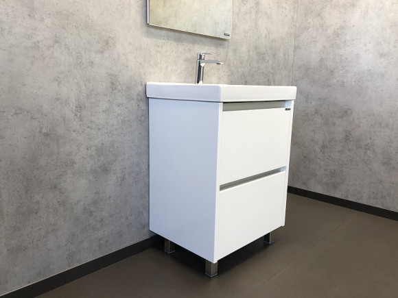 Тумба с раковиной Comforty Дублин 60 00004137134 Белый глянец Тумба с раковиной Comforty Дублин 60 00004137134 Белый глянец