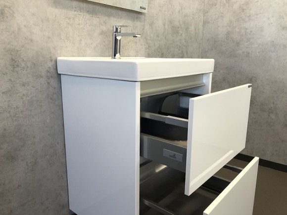 Тумба с раковиной Comforty Дублин 60 00004137134 Белый глянец Тумба с раковиной Comforty Дублин 60 00004137134 Белый глянец