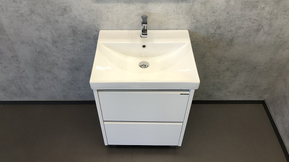 Тумба с раковиной Comforty Дублин 60 00004137134 Белый глянец Тумба с раковиной Comforty Дублин 60 00004137134 Белый глянец