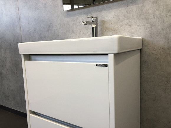 Тумба с раковиной Comforty Дублин 60 00004137134 Белый глянец Тумба с раковиной Comforty Дублин 60 00004137134 Белый глянец