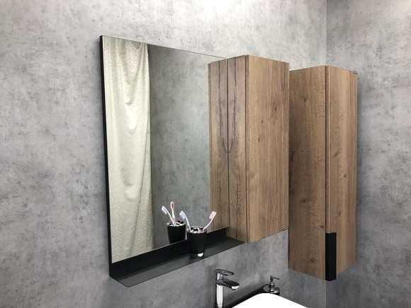 Зеркало со шкафом Comforty Кельн 90 00004147987 Дуб темный Зеркало со шкафом Comforty Кельн 90 00004147987 Дуб темный