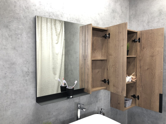 Зеркало со шкафом Comforty Кельн 90 00004147987 Дуб темный Зеркало со шкафом Comforty Кельн 90 00004147987 Дуб темный