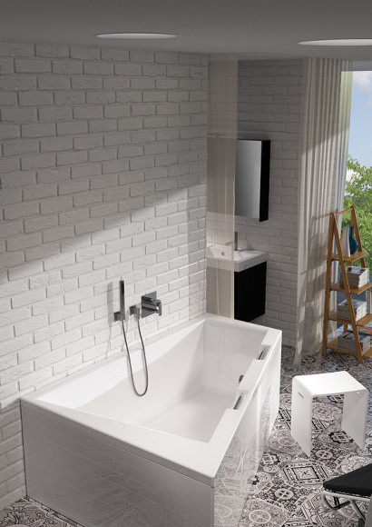 Акриловая ванна Riho Doppio 180x130 B033001005 (BA9000500000000) R без гидромассажа