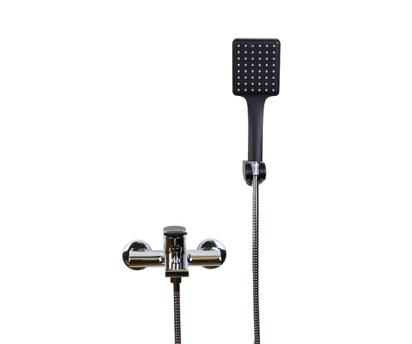 Смеситель для ванны Bronze de Luxe Element EL03CB Хром Черный матовый