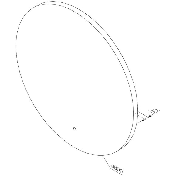 Зеркало AM.PM X-Joy 80 M85MOX40801S с подсветкой с ИК-сенсорным выключателем