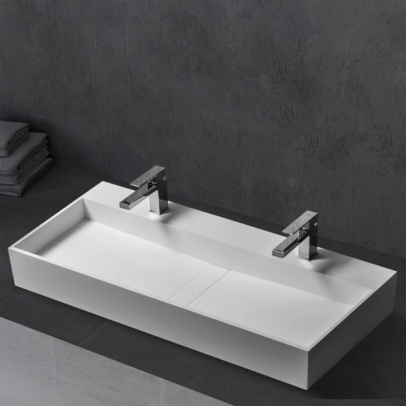 Раковина Abber Stein 120 AS2642 Белая матовая Раковина Abber Stein 120 AS2642 Белая матовая