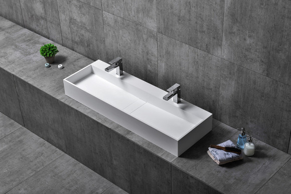 Раковина Abber Stein 120 AS2642 Белая матовая Раковина Abber Stein 120 AS2642 Белая матовая