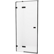 Душевая дверь New Trendy Avexa Black 130 L EXK-1556 профиль Черный стекло прозрачное