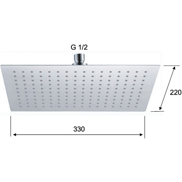 Верхний душ Remer 357UFRX Хром Верхний душ Remer 357UFRX Хром