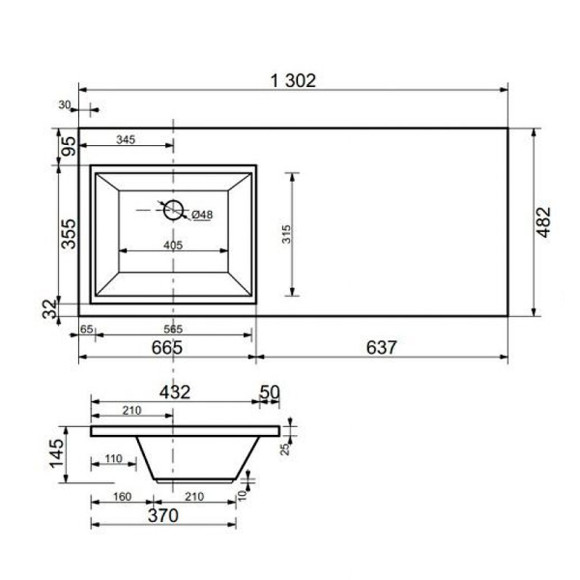 Раковина Style Line Estetus Даллас 130 L СС-00002391 с местом под стиральную машину Белая Раковина Style Line Estetus Даллас 130 L СС-00002391 с местом под стиральную машину Белая