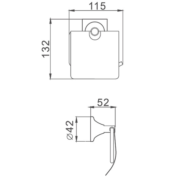 Держатель туалетной бумаги Haiba HB8503 с крышкой Хром Держатель туалетной бумаги Haiba HB8503 с крышкой Хром
