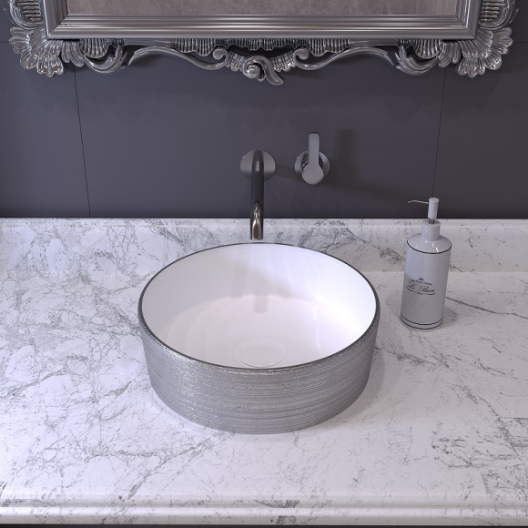 Раковина-чаша Grossman 35 GR-5020SW Серебро Белая Раковина-чаша Grossman 35 GR-5020SW Серебро Белая