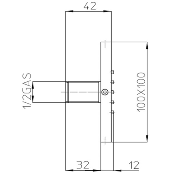 Боковая форсунка Bossini Cubic Flat I00176.073 Черный матовый Боковая форсунка Bossini Cubic Flat I00176.073 Черный матовый